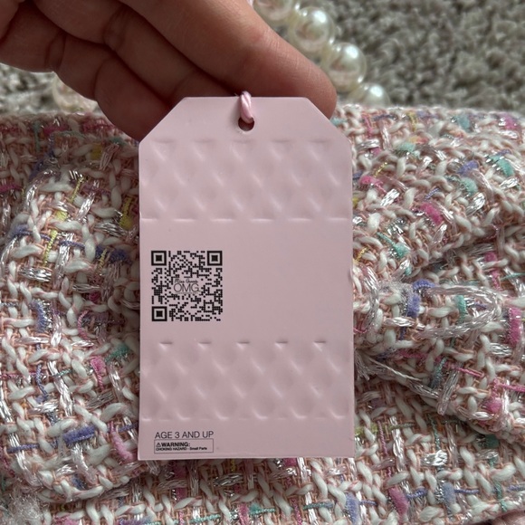 Pink Tweed Backpack - Picture 4 of 4